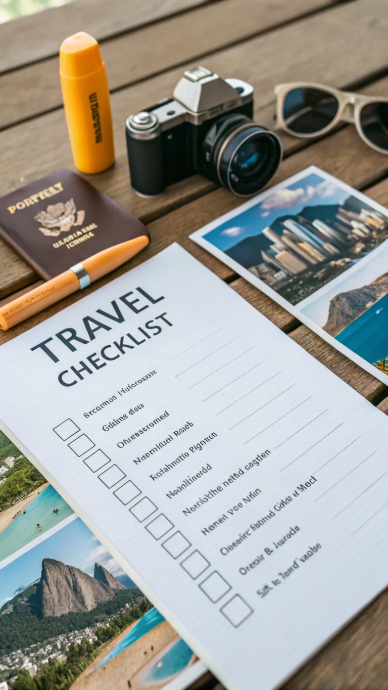travel checklist